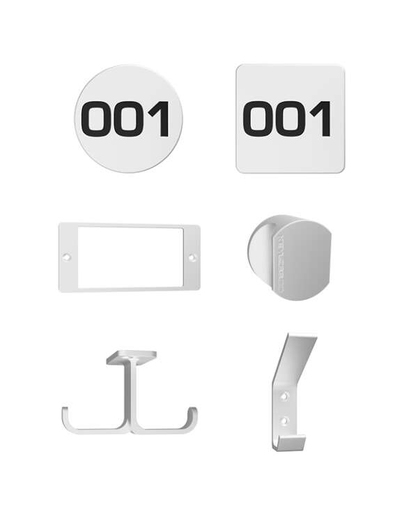 Keyless 1 lock accessories white