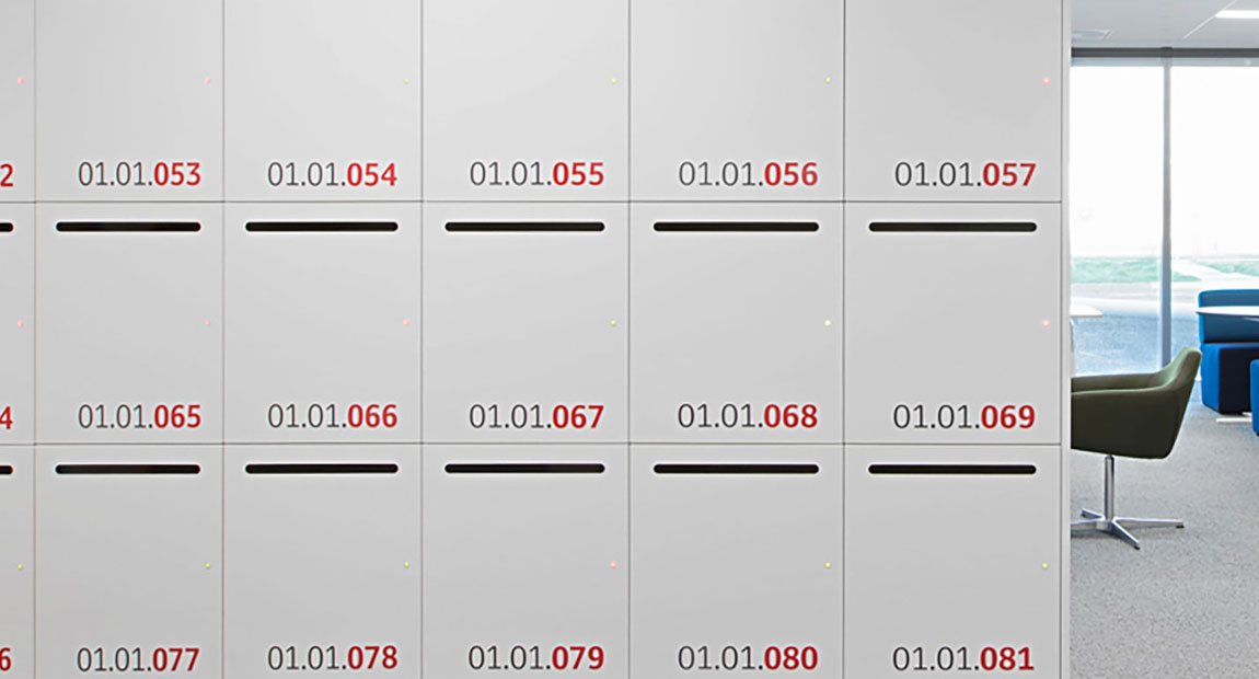 workplace lockers built for Toyota by Lockin