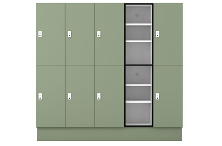 2 door shelving locker by lockin