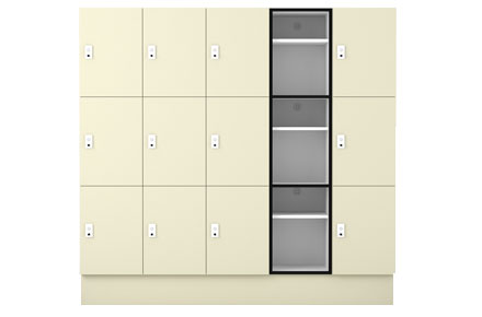 3 door shelving locker by lockin