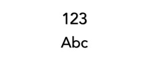 3D Numbers and letters for locker signage