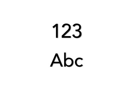 3D Numbers and letters for locker signage