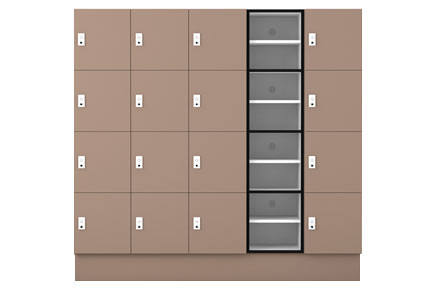 4 door shelving locker by lockin