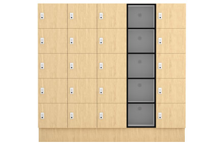 5 door shelving locker by lockin