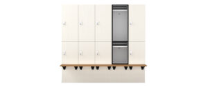 p2 plus hanging locker with bench seat