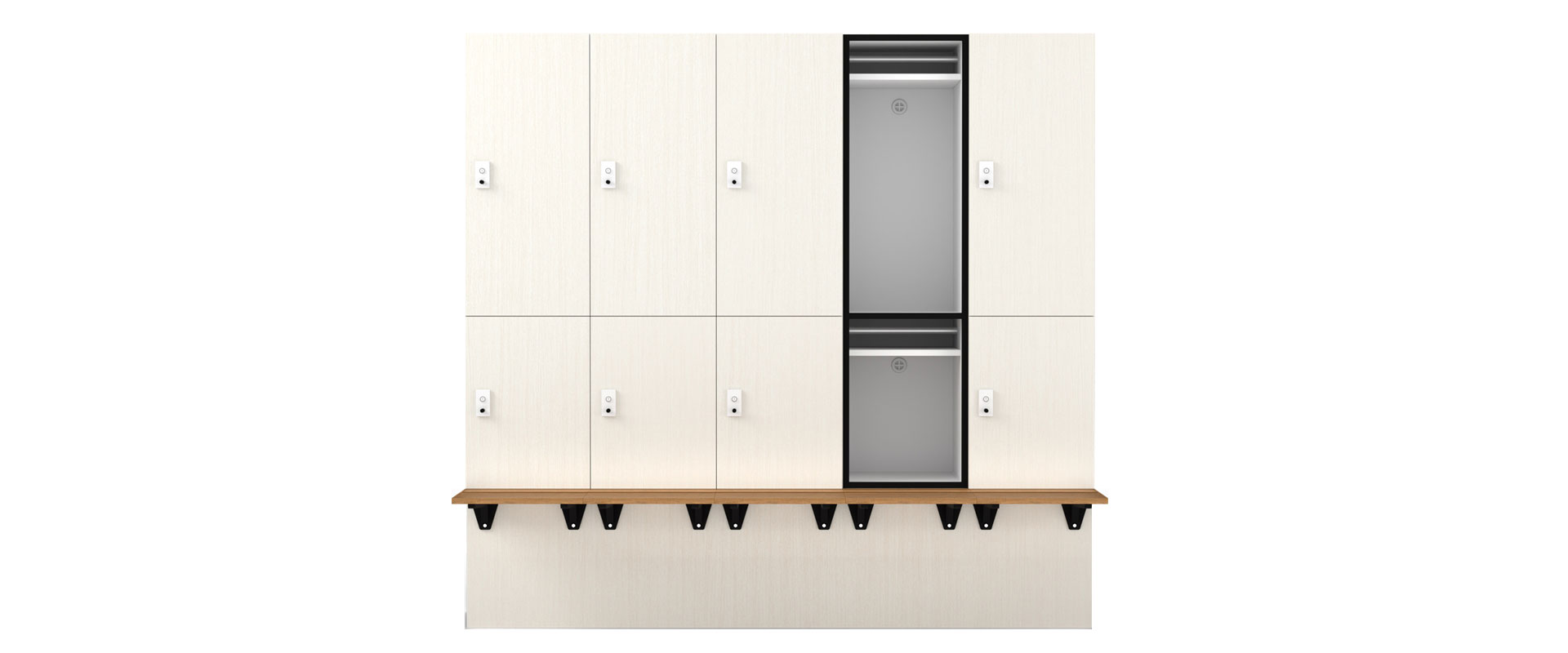p2 plus hanging locker with bench seat