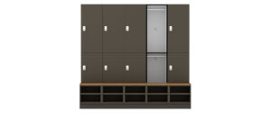 ps2 hanging locker with bench seat and shoe box