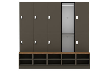 ps2 hanging locker with shoe box
