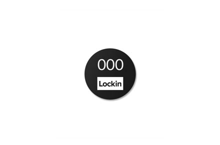 round number tags with logo for lockers by lockin