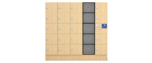 5 door accessible shelving locker by lockin