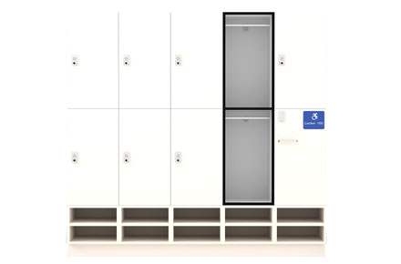 ALPB2 Accessible hanging locker