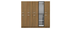 end of trip coat and umbrella cupboard by lockin