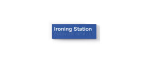 Accessible iron station signage with no icon by lockiin