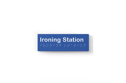 Accessible iron station signage with no icon by lockiin