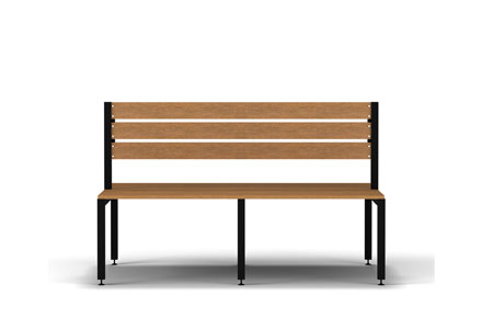double bench seat with back rest by lockin