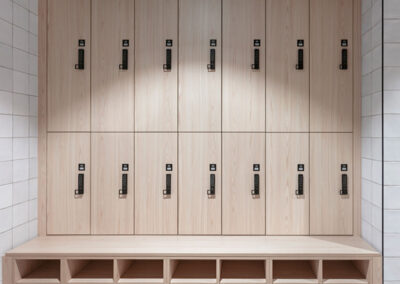 end-of-trip facility lockers by lockin