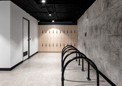 end-of-trip facility lockers by lockin