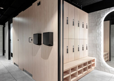 end-of-trip facility lockers by lockin