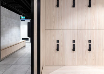 end-of-trip facility lockers by lockin