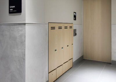 end-of-trip lockers at XLCR 120 Collins Street by Lockin
