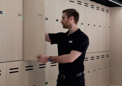 end-of-trip lockers at XLCR 120 Collins Street by Lockin