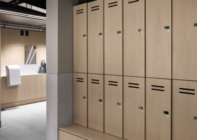 end-of-trip lockers at XLCR 120 Collins Street by Lockin