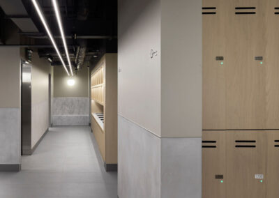 end-of-trip lockers at XLCR 120 Collins Street by Lockin
