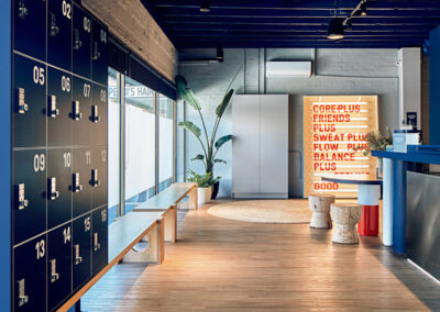 custom lockers for gym and change rooms by Lockin for CorePlus