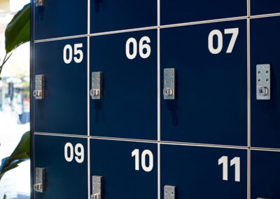 custom lockers for gym and change rooms by Lockin for CorePlus