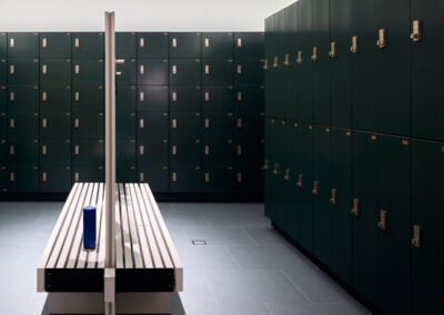 gym and change room lockers and storage at the Commons Health Club