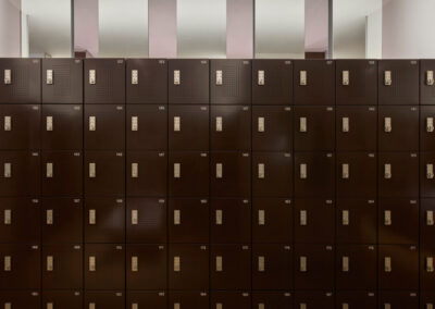 gym and change room lockers and storage at the Commons Health Club
