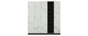 lockin steel hybrid shelving lockers HY3