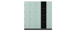 lockin steel hybrid shelving lockers HY4