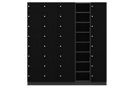 8 door locker HY8 Steel hybrid shelving locker