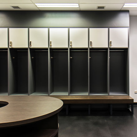 custom made elite sports lockers by Lockin