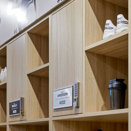 custom made elite sports lockers by Lockin