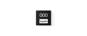 Square number tags with logo