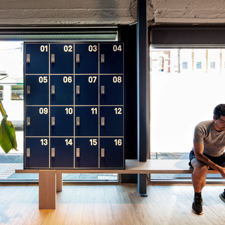 lockers for gym and change rooms by Lockin