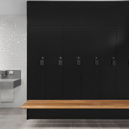lockers for gym and change rooms by Lockin