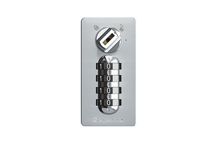 digilock dial combo lock nickel