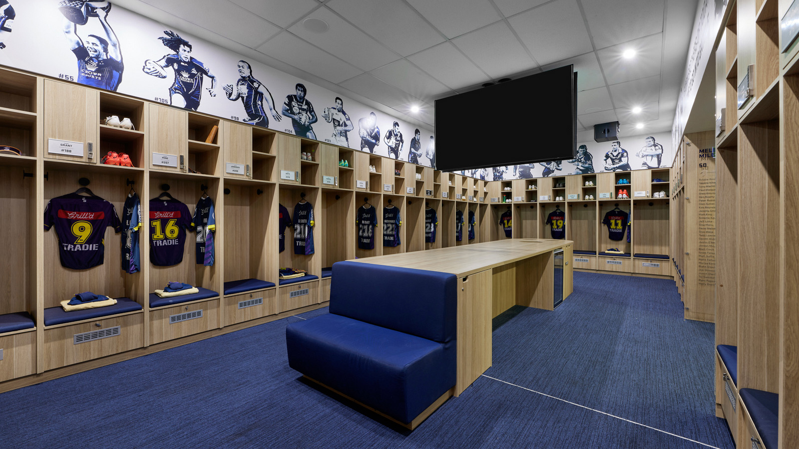 elite sports lockers for North Melbourne Football Club by Lockin