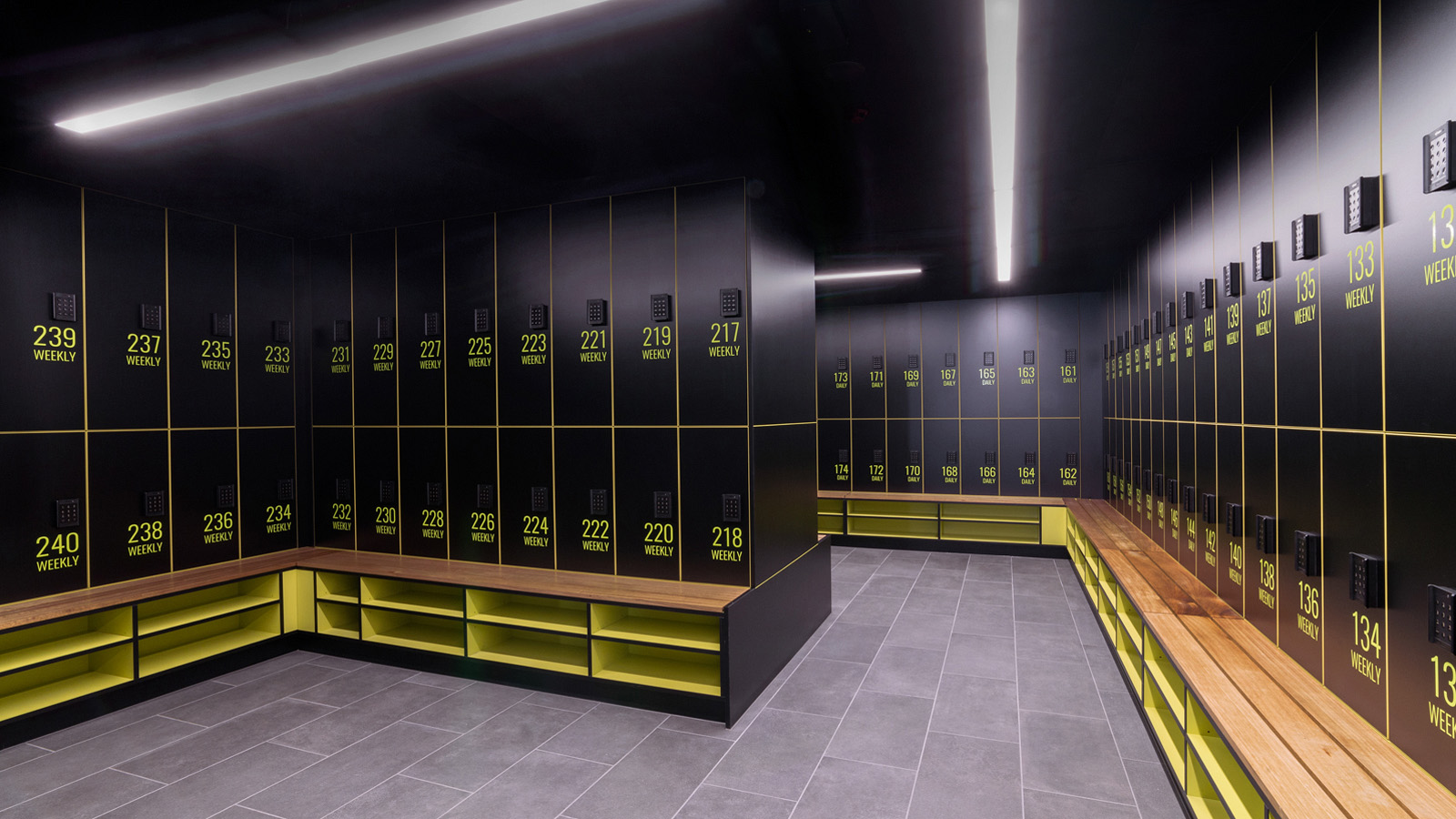 elite sports lockers for North Melbourne Football Club by Lockin