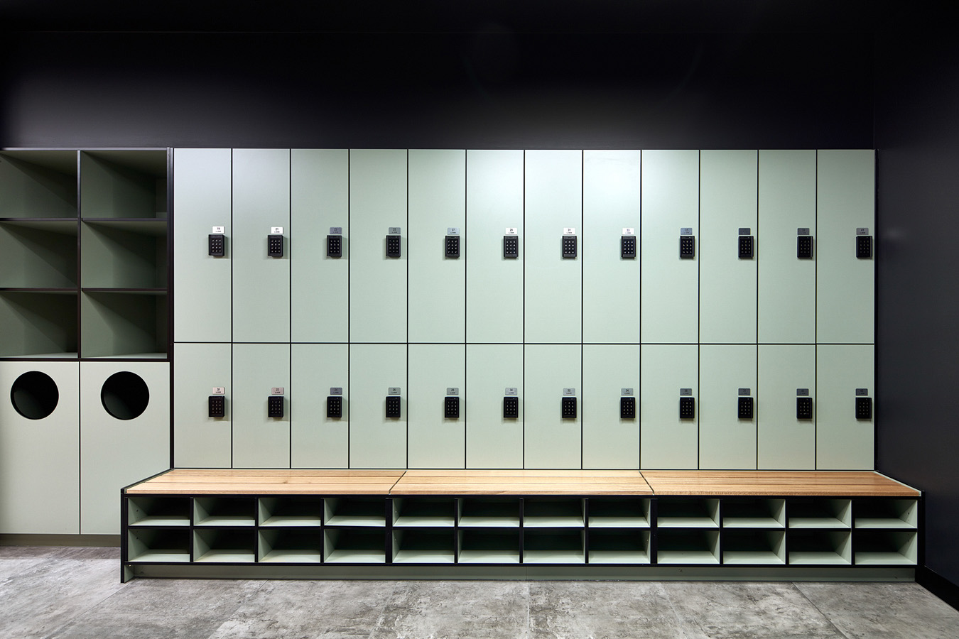 elite sports lockers for North Melbourne Football Club by Lockin