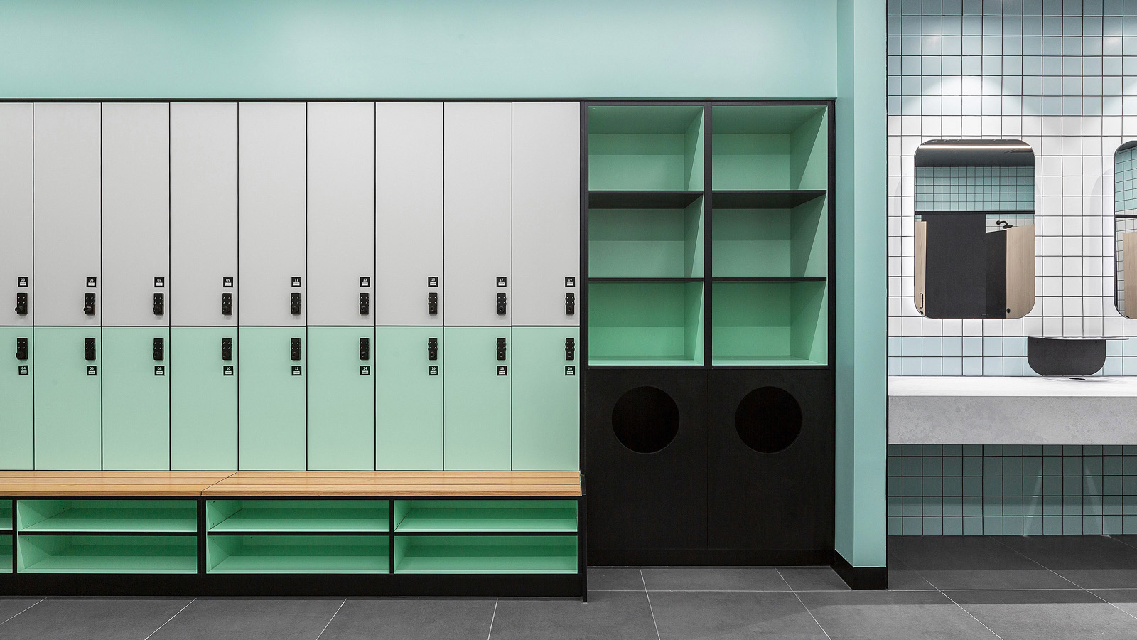 elite sports lockers for North Melbourne Football Club by Lockin