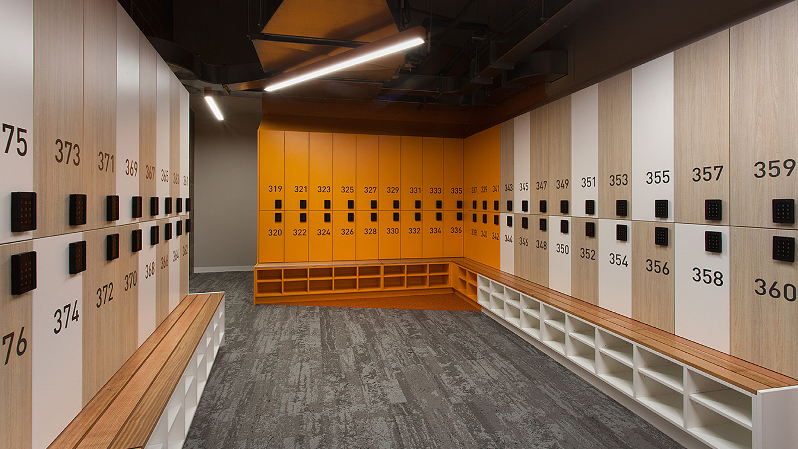 elite sports lockers for North Melbourne Football Club by Lockin