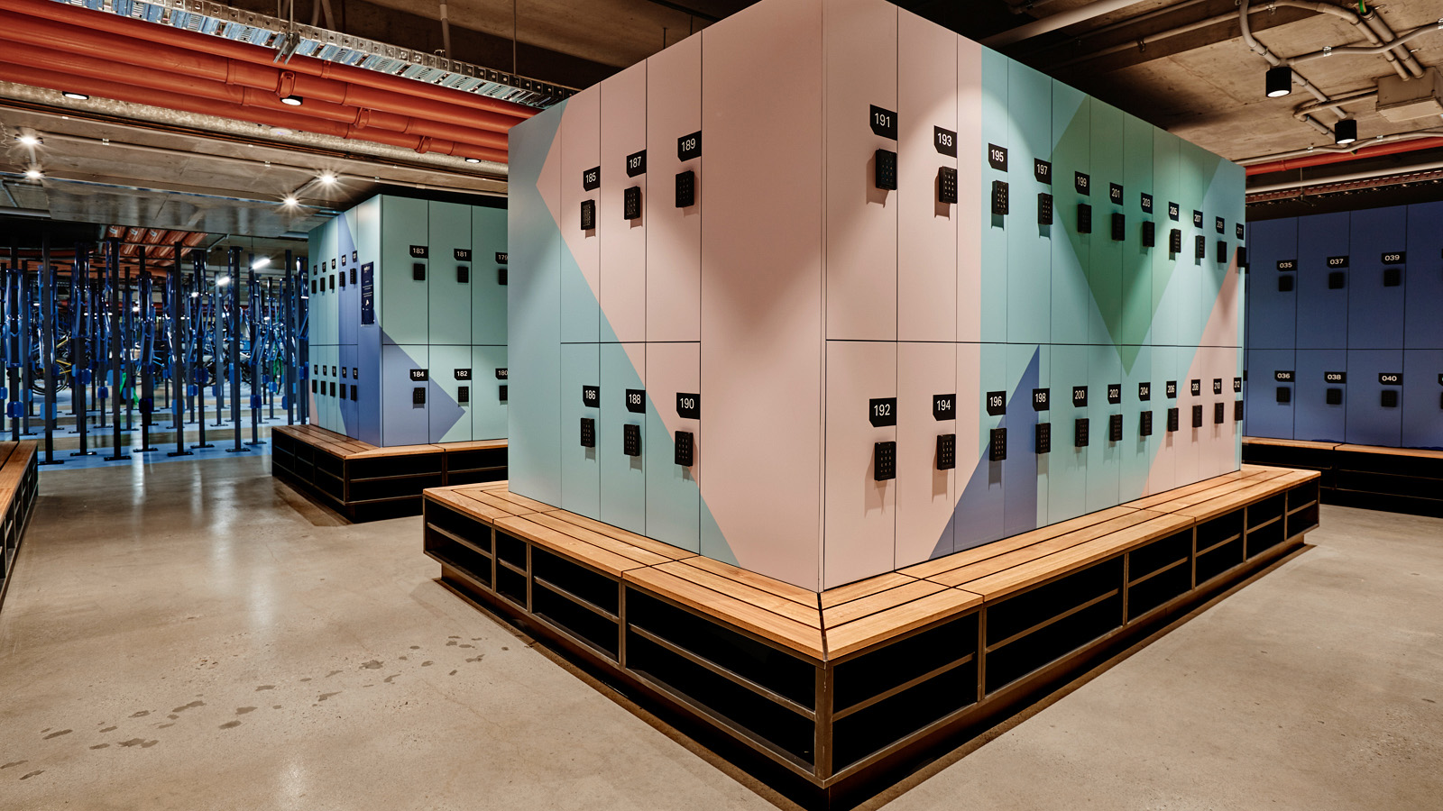 elite sports lockers for North Melbourne Football Club by Lockin