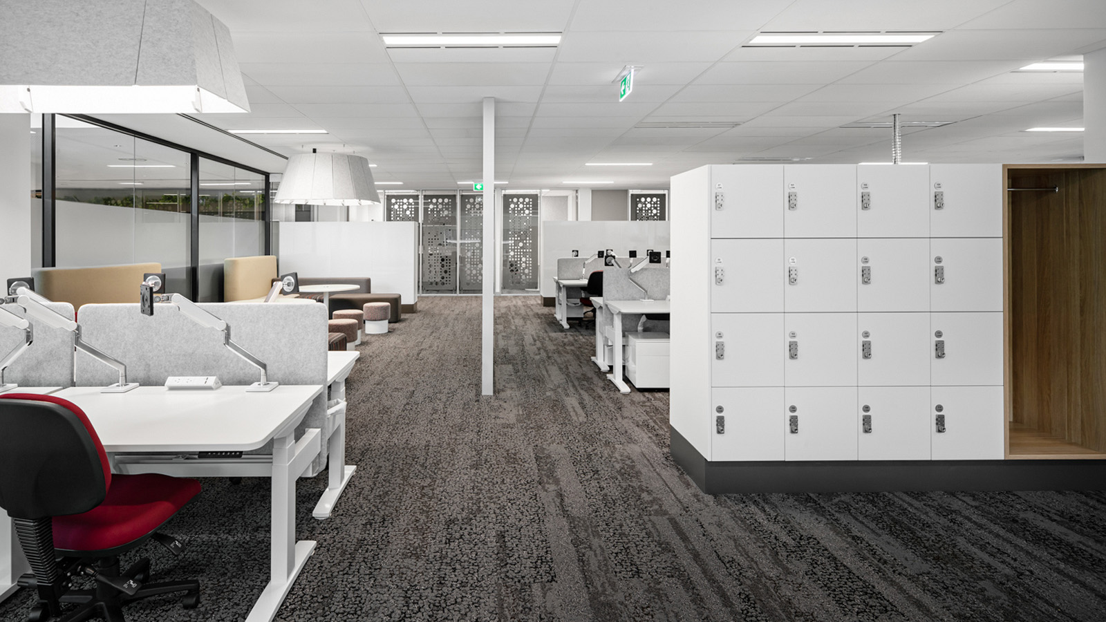 workplace lockers at Royal Melbourne Hospital - Lockin