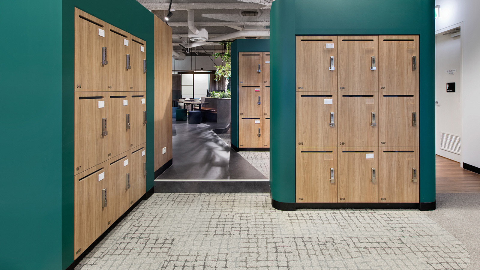 workplace lockers at Royal Melbourne Hospital - Lockin