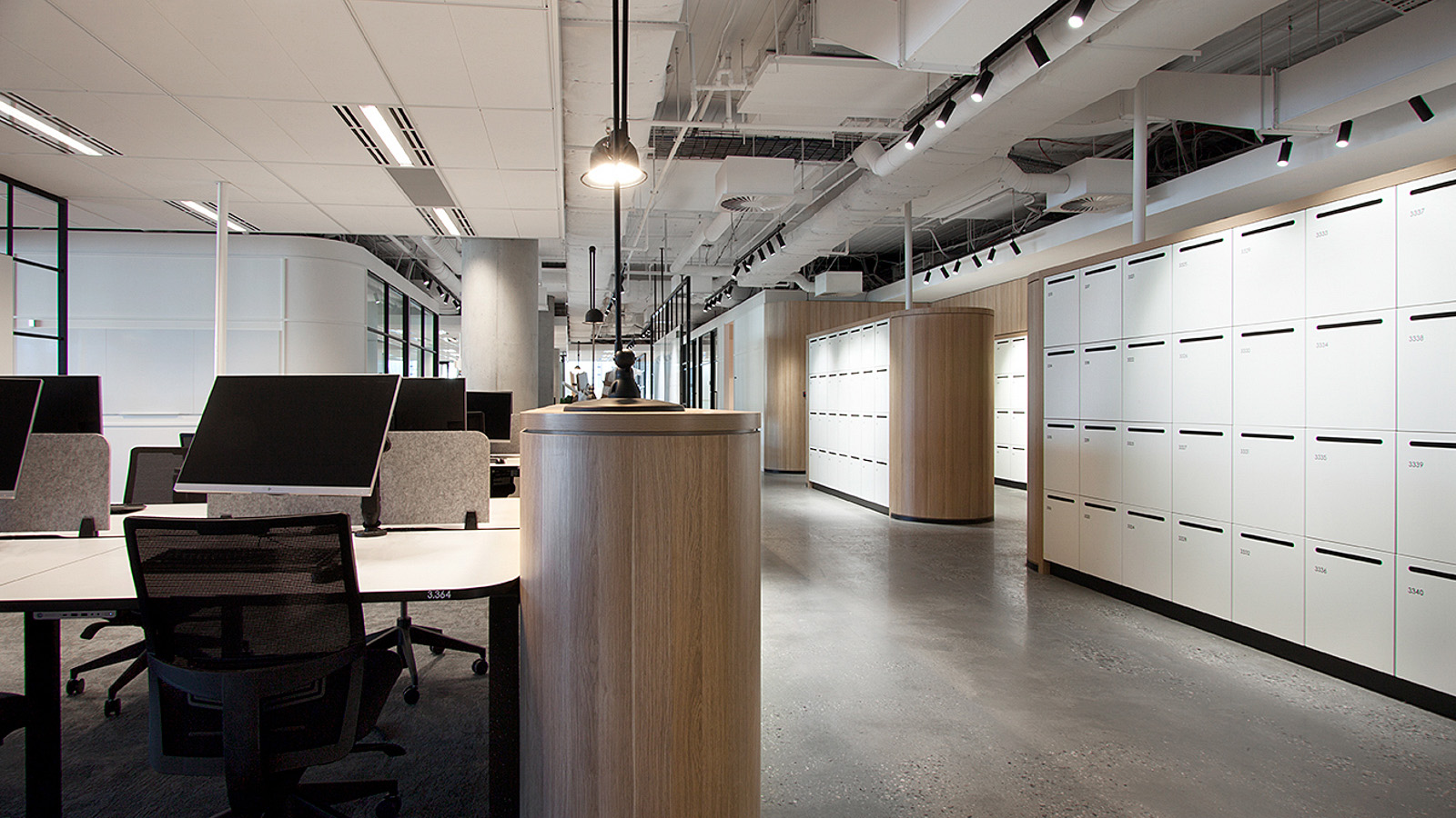 workplace lockers at Royal Melbourne Hospital - Lockin