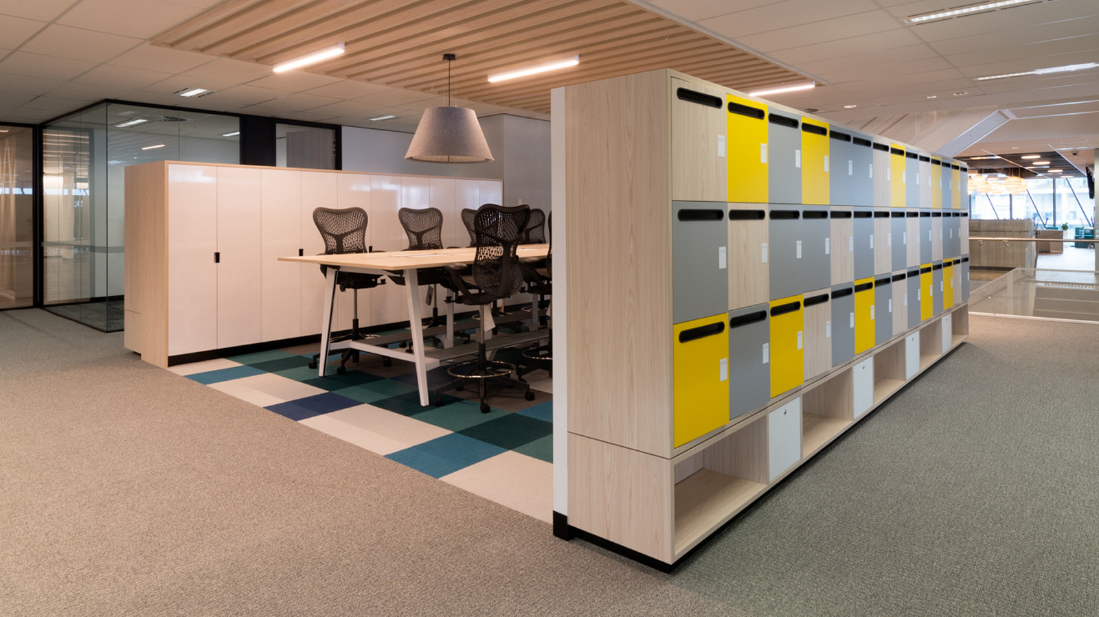 workplace lockers at Royal Melbourne Hospital - Lockin